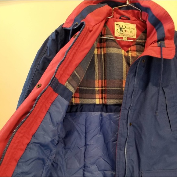 Haband For Her Ski Snow Parka Jacket Waterproof Pockets Zipper Blue Size 12/ 14 - Picture 7 of 16